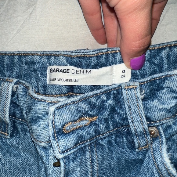 Garage Jambe Large/Wide Leg Distressed Jeans - Picture 3 of 4